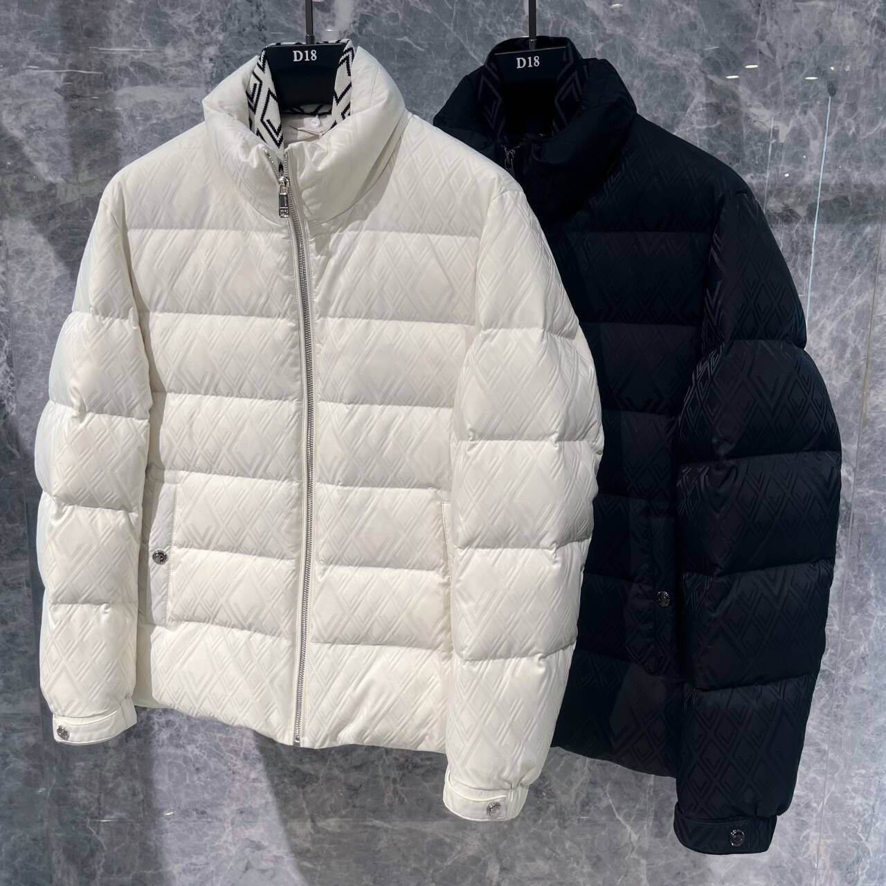 欧货高端冬季男士立领羽绒服修身