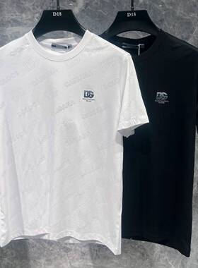 欧货高端夏季男士短袖t恤丝光棉潮牌修身半袖打底衫休闲凉感帅气T