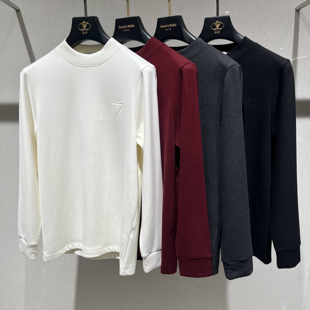 秋冬季男士长袖山羊绒德绒打底衫