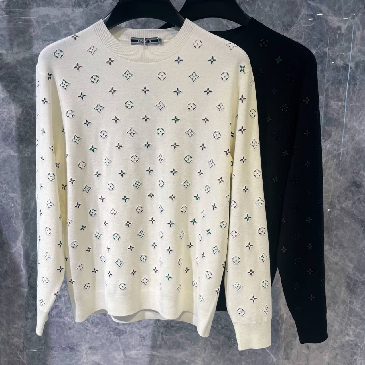 欧货高端秋冬季男士长袖毛衣修身