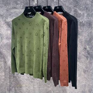 毛衣莫代尔潮牌修身 长袖 打底针织衫 时尚 欧货高端秋冬季 线衣衫 男士