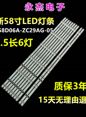 适用风行F58S 灯条LED58D06A/B-ZC29AG-05屏CC575PU1L凹透镜
