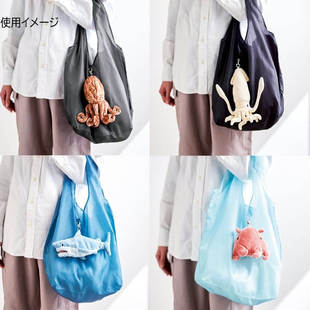 创意环保购物袋海洋动物挂件日本SetoCraft章鱼鲨鱼海兔海蛞蝓