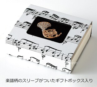 音符饰品迷你别针日本制MusicForLiving小提琴乐器音乐演奏会礼品