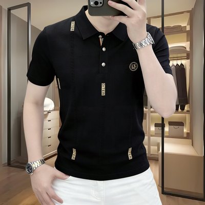 欧洲站春夏季男士短袖针织毛衣