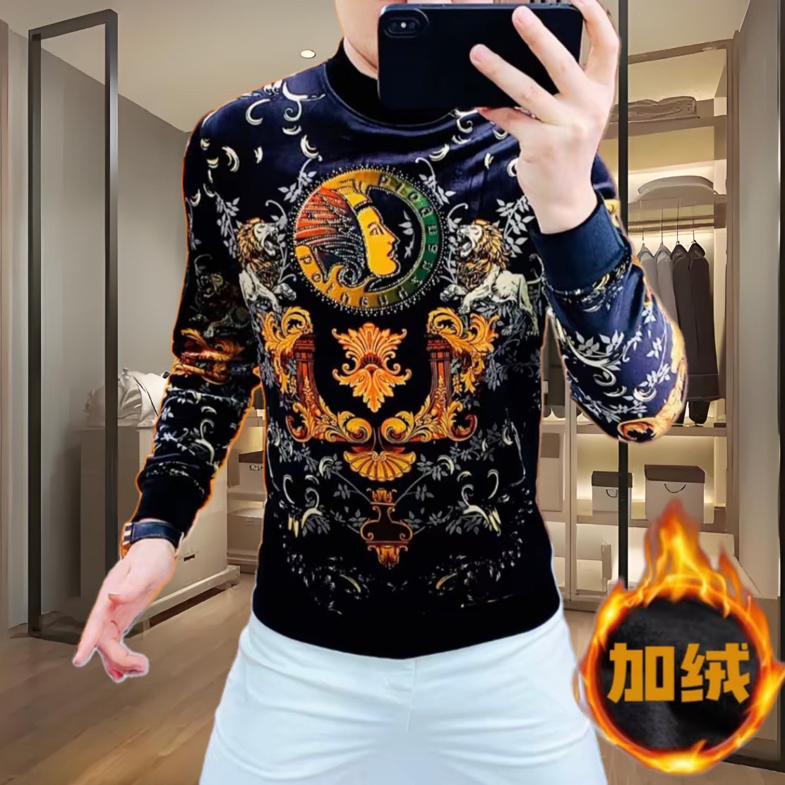 欧货冬季男士长袖加绒卫衣百搭