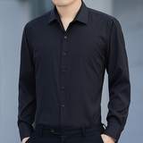 高端衬衫男商务休闲正装免烫职业纯色衬衣白色高档修身男装秋春季，男装衬衫，星座222