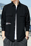 春秋季新款纯色衬衫男长袖工装时尚潮流衬衣休闲外套1903-P35，男装衬衫，星座222