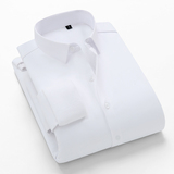 5色加绒弹力衬衫男冬季男士保暖衬衣商务休闲加厚衬衫H615-P32，男装衬衫，星座222