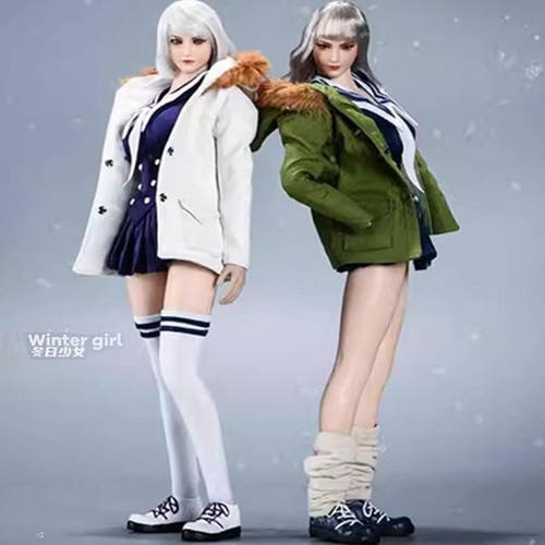 VSTOYS 21XG69 1/6女兵人 冬日少女组合 头雕+JK服装鞋子模型
