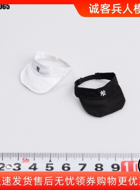 天艺美TYM065 1/6兵人 黑白色高尔夫球帽女款 太阳帽 帽子遮阳帽