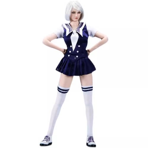 VSTOYS 21XG69 1/6女兵人 冬日少女组合 头雕+JK服装鞋子模型