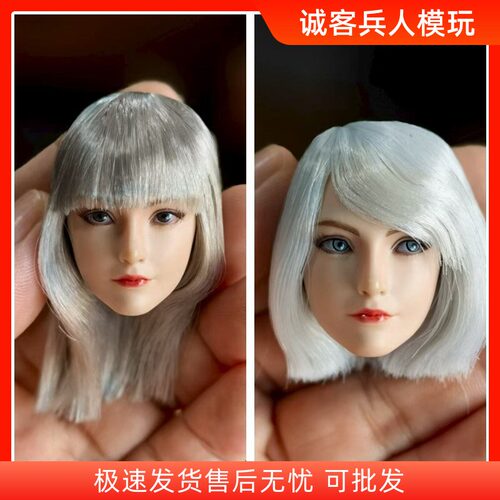 VSTOYS 21XG69 1/6女兵人头雕模型 冬日少女组合适配白肤色女素体