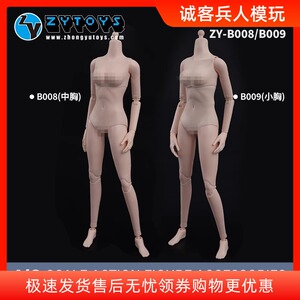 ZYTOYS1/6女兵人素体鱼坐姿