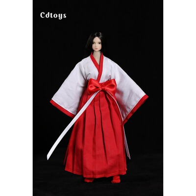现货cdtoys1/12女兵人巫女和服