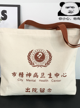 学生恶搞纪念礼品帆布包包男女夏2025新款大容量手提单肩环保袋潮