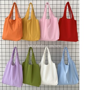 帆布包定制图案logo空白diy手绘彩色布袋广告袋红色紫色绿色布袋