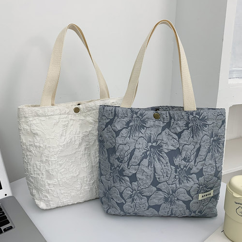 韩版ins2026秋新款浮雕花朵包