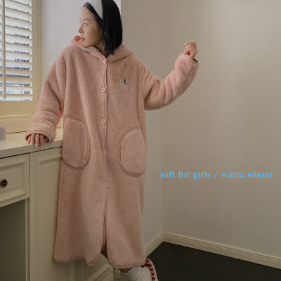 杜小宅珊瑚绒睡袍2025新款