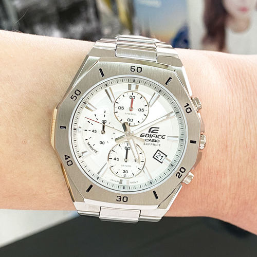 卡西欧钢带商务防水石英男士手表