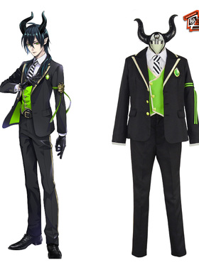 迪士尼扭曲仙境cos服Vil Riddle Azul Lilia Ruggie 全员校服3699