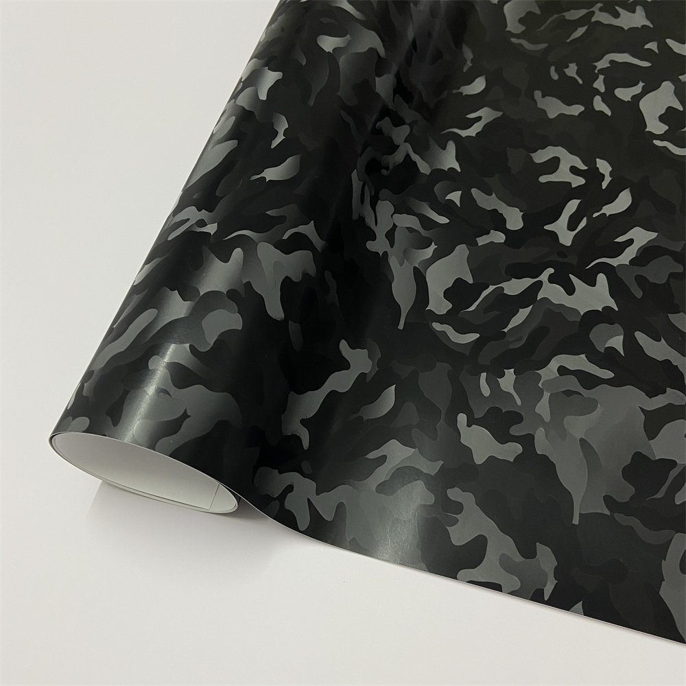 3D幽灵黑汽车改色膜后视镜机车盖车顶尾翼内饰贴纸尾箱贴膜改装