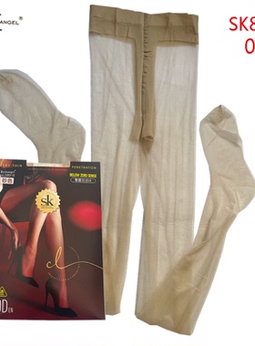 SK8918夏季薄款带脚型连裤0D超薄T裆美腿塑形高透丝滑黑丝女袜