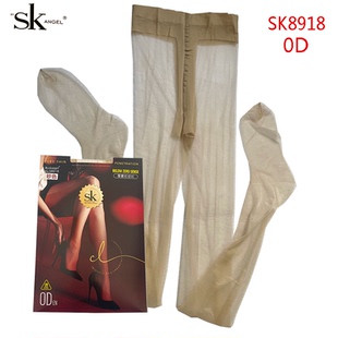 0D超薄T裆美腿塑形高透丝滑黑丝女袜 带脚型连裤 SK8918夏季 薄款