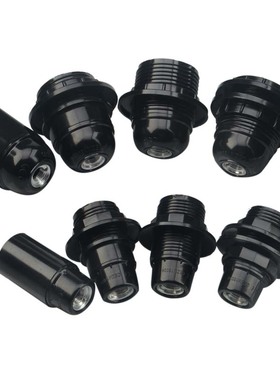 E27E14光身全牙LED灯头螺口灯座口台灯落地灯吊灯壁灯灯饰DIY配件