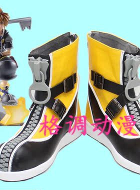 B7758王国之心2 索拉Sora COSPLAY鞋定做 COS鞋来图定做