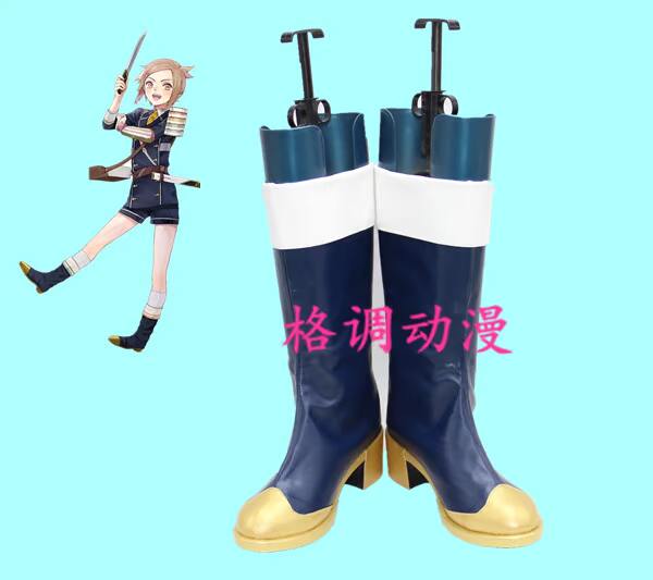 B7283刀剑乱舞 包丁藤四郎 cosplay鞋 cos鞋来图定做
