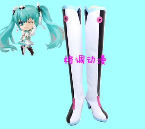 B4801VOCALOID 初音 赛车皇后 cosplay鞋cos鞋动漫鞋