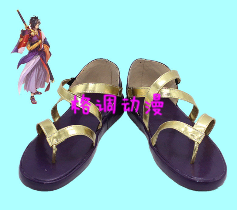 B6061 狂战传说 乱月六郎 Rokurou Rangetsu六郎COSPLAY鞋