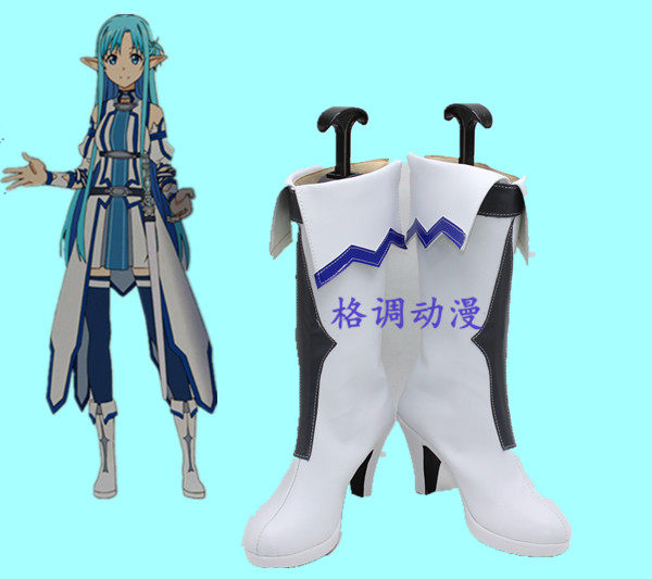 B6334 刀剑神域 圣母圣咏篇圣剑篇亚丝娜水精灵cos鞋子cosplay鞋