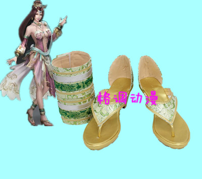 B9322三国无双7 貂蝉COS鞋来图定制动漫鞋