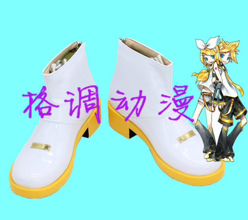 C8819Vocaloid v家 镜音双子v4 镜音连镜音铃 cosplay鞋