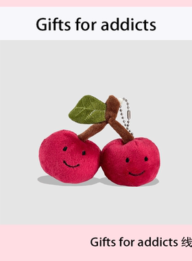 趣味可爱樱桃毛绒钥匙扣挂件仿真水果娃娃玩偶情侣公仔背包包挂饰