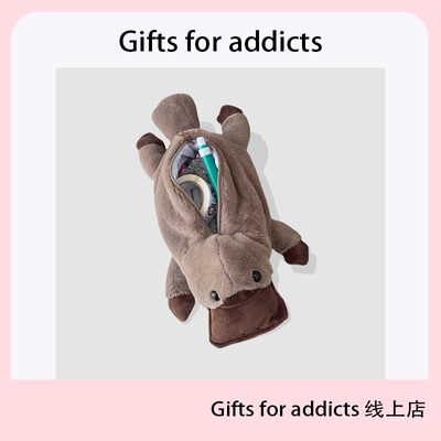 知更鸟毛绒玩偶趣味笔袋文具袋