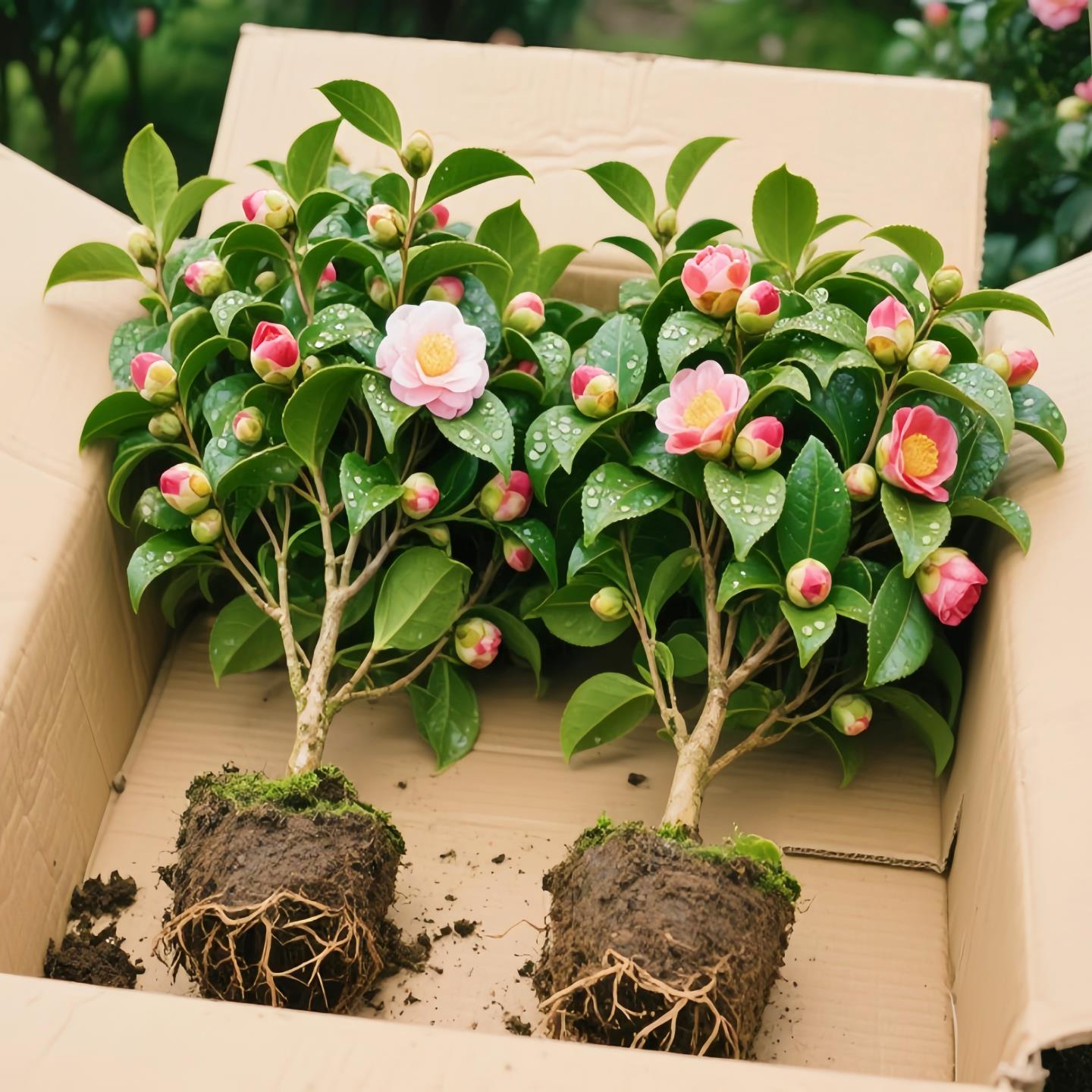 四季香妃茶花盆栽带花苞