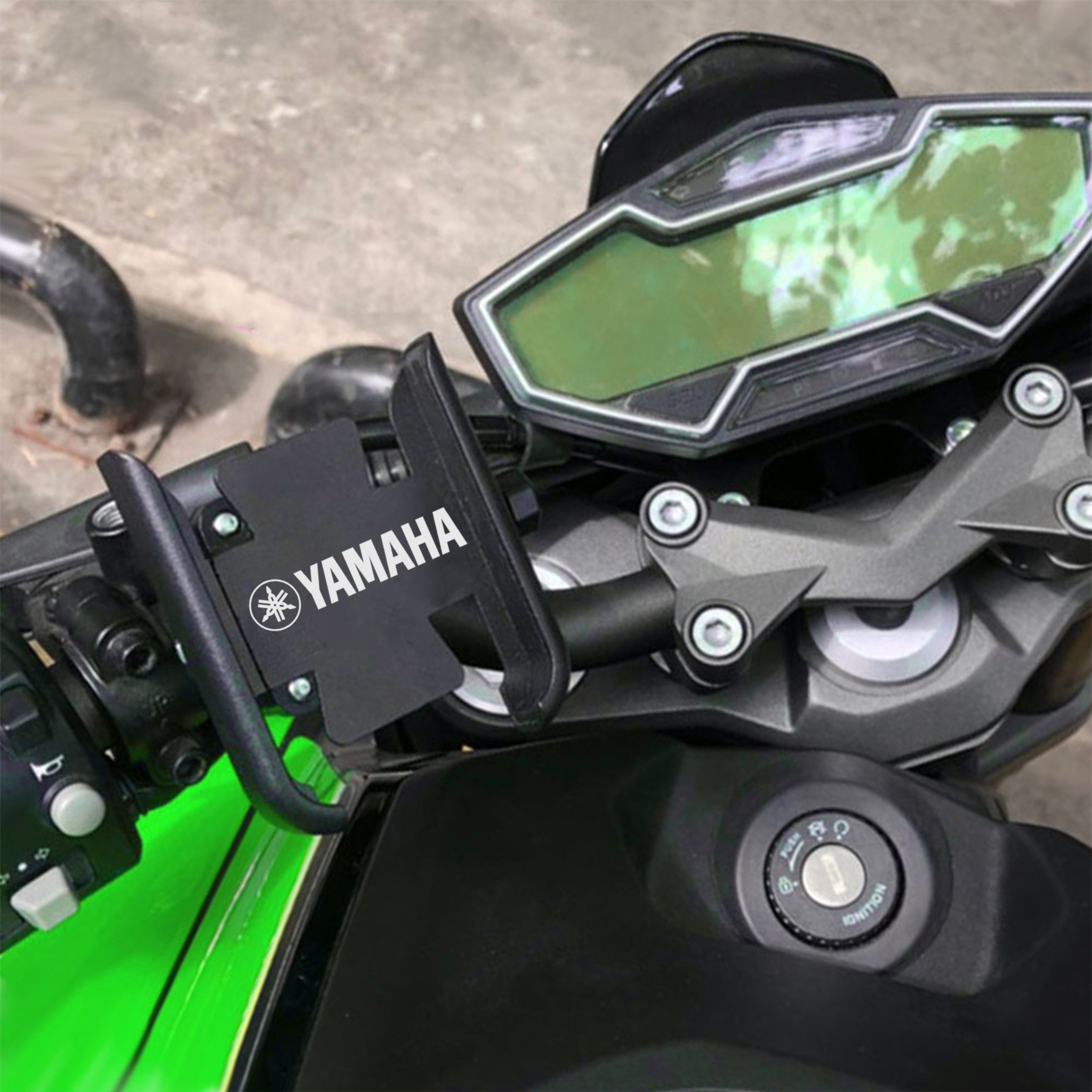 适用 yamaha 雅马哈 smax155 force155 qbix125改装手机导航支架