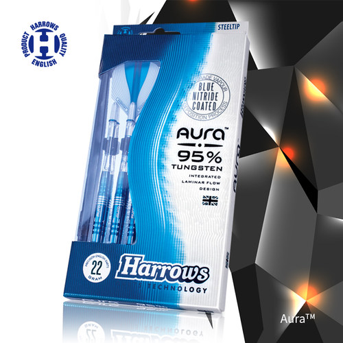 Aura 硬式飞镖95%钨钢硬针针式飞镖 harrows哈路士英国原装进口