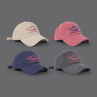 高品质美式 软顶刺绣棒球帽女春夏宽帽加大加深檐百搭显脸小鸭舌帽