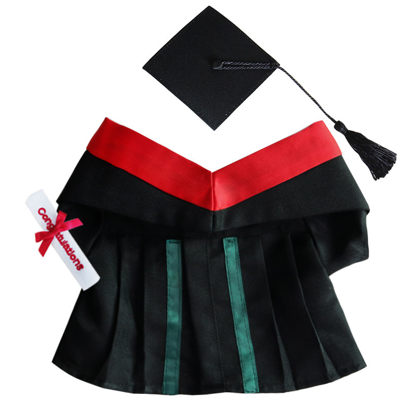 中山大学学士服公仔毕业袍毕业公仔玩偶博士服小熊礼物同款定制