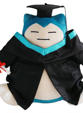 毕业学士服卡比兽耿鬼公仔定制