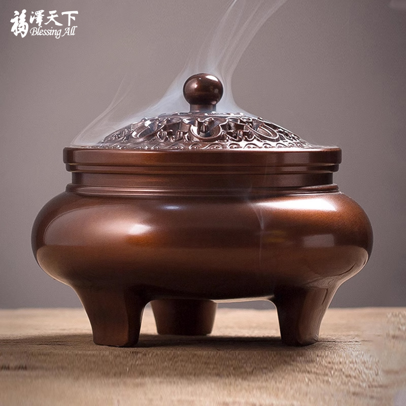 福泽天下纯铜檀香仿古家用室内