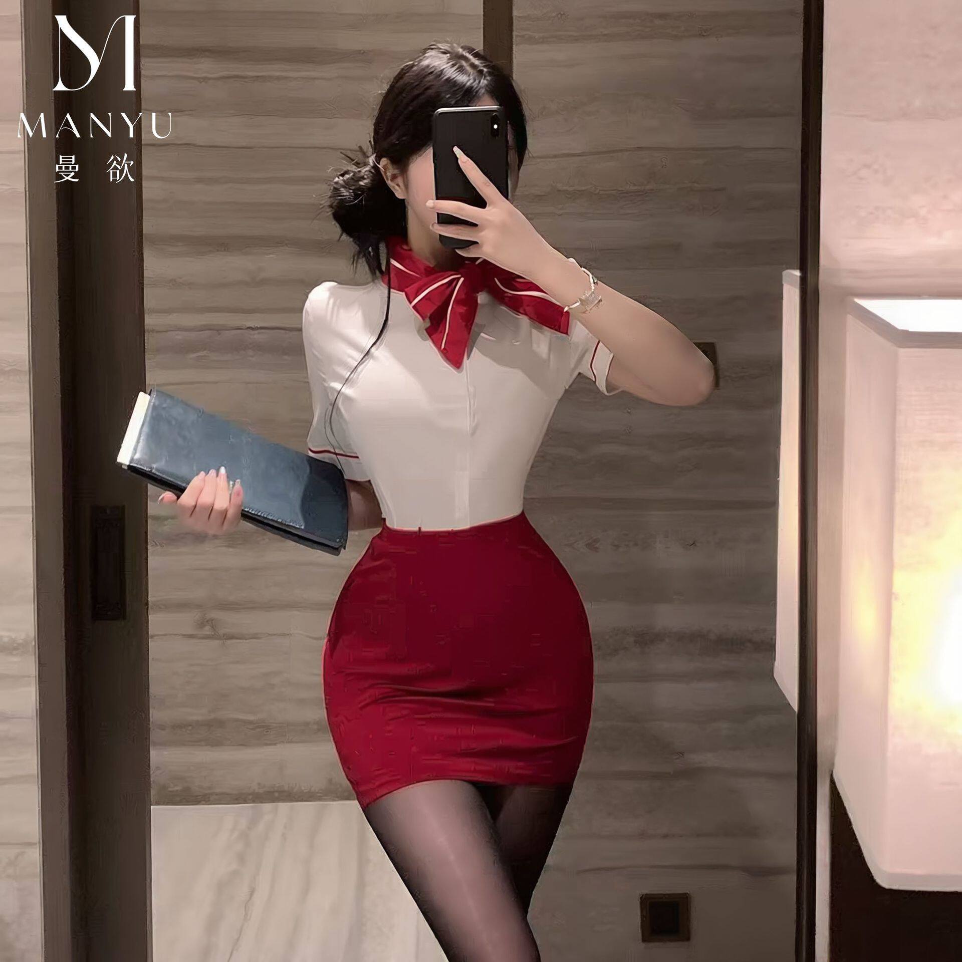 情调内衣女性感空姐制服魅惑秘书套装角色扮演性感职业装黑丝