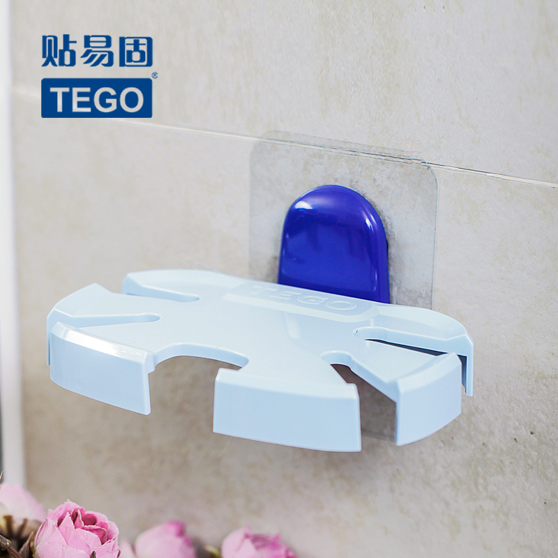 TEGO/貼易固吸壁式牙膏牙刷架 浴室衛生間免釘創意壁挂收納置物架在類目 家庭/個人清潔工具, 衛浴用具/衛浴配件, 牙刷架/牙具座中 - 來自Buy2taobao.com提供專業的淘寶代購服務