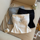 Jade Closet直营店推荐~美拉德纯欲风五角星烫钻有胸垫抹胸短背心