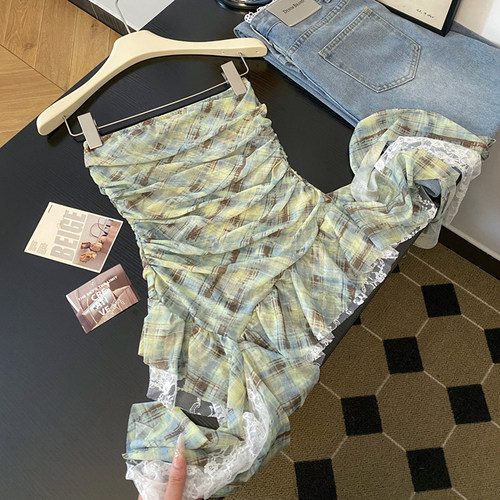 蕾丝拼接碎花抹胸背心小衫优品质