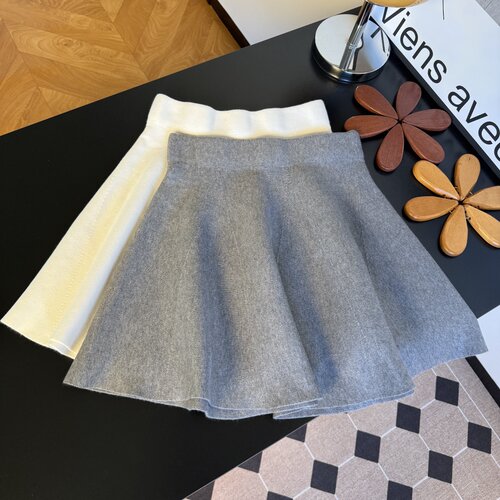 松紧腰针织a字半身短裙优品质